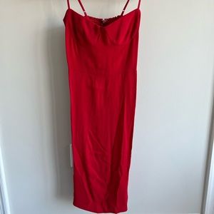 Reformation Red Cocktail Dress; Only Worn Once!